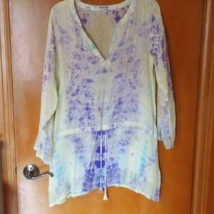 Juliet Dunn London, silk tunic, size 2